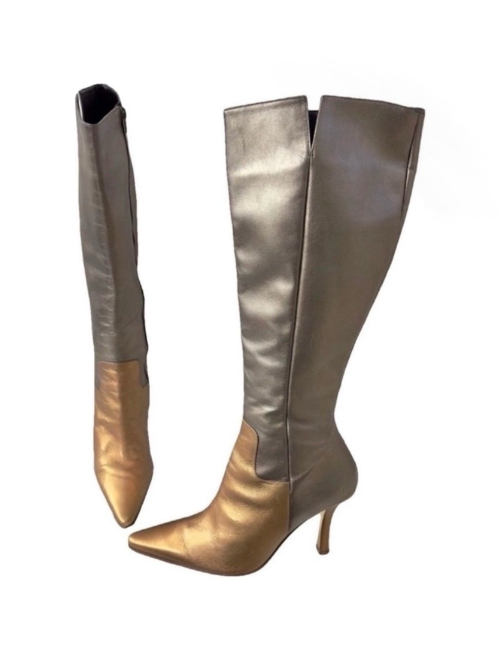 Spanish Leather Collection by Sergio Zelcer Leather Knee-High Pointed Toe